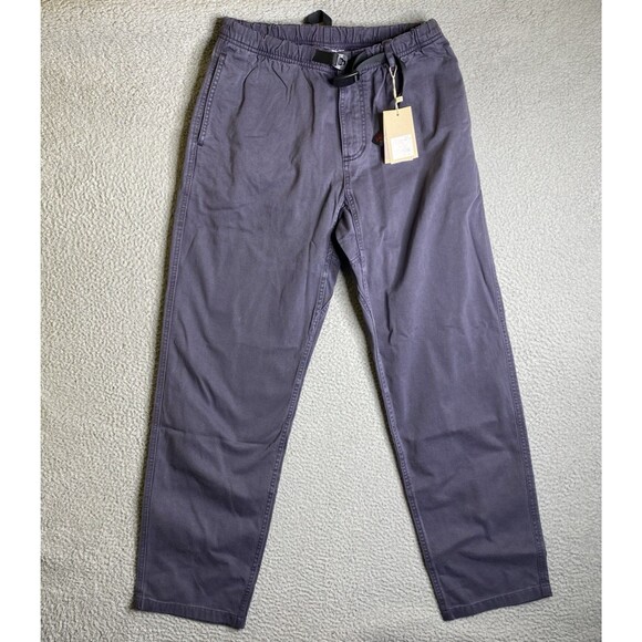 Gramicci Pants Men Medium 30x31 Purple Pigment Dye Elastic Belt Outdoor NWT